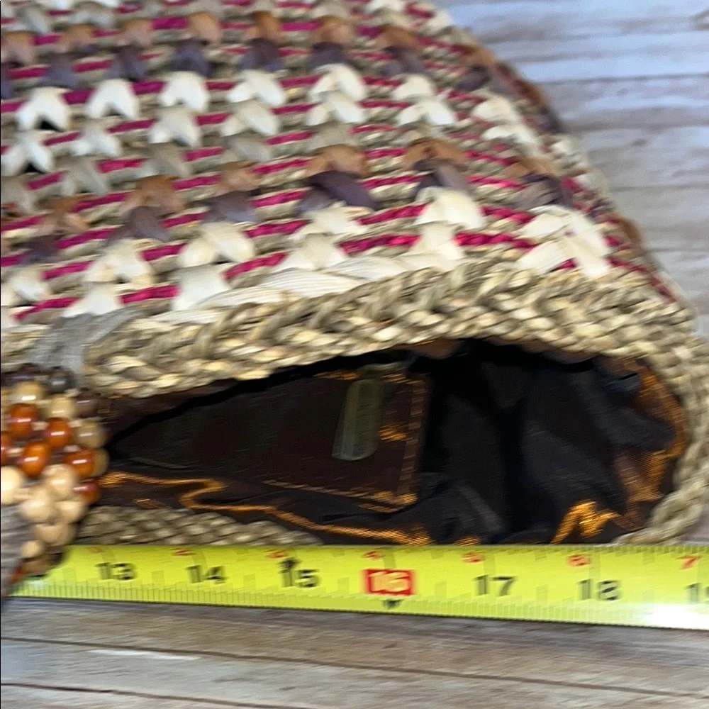 Sun-N-Sand Woven Straw Tote Bag - Multicolor
